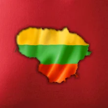 Litva vlajka mapa