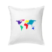 Světové kontinenty bez názvů - barevné