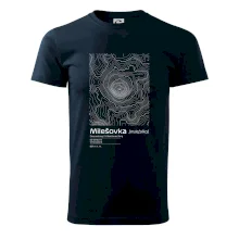 Milešovka - vrstevnice v obdélníku