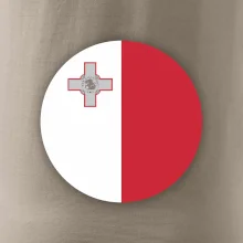 Vlajka Malta kulatá na prso