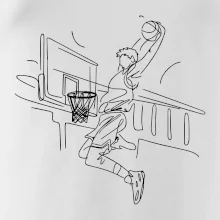 Basketbalista jedním tahem - výskok Basketbalista jedním tahem - výskok