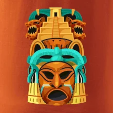 Mayové maska s pyramidou