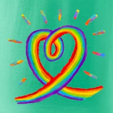 Srdce pride duha kreslená