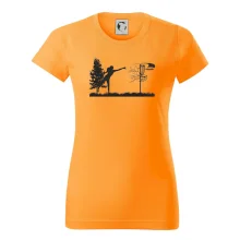 Disc golf - žena černý obrázek