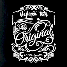 Vintage nejlepší teta 100% kvalita