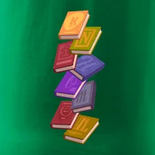 Knihomol letící knihy