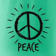 Peace symbol černobílý