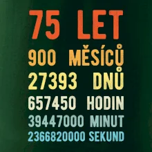 Narozeniny 75 přepočet času