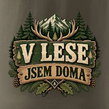 V lese jsem doma myslivecký lesní znak