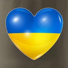 Ukrajina srdce vlajka