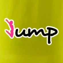 Jump - nápis a panáček Jump - nápis a panáček