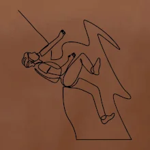 Lezec na skále jedním tahem