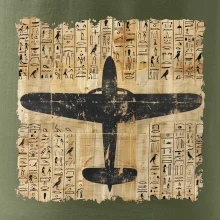 Egyptské hieroglyfy letadlo