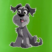 Knírač kreslený sedící