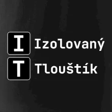 IT Nápis Izolovaný Tlouštík