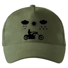 Motorkář za každého počasí - chopper