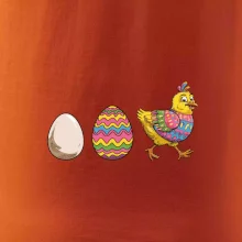 Evoluce vajíčka - velikonoce - slepice