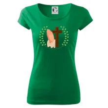 Věnec - kříž a modlení