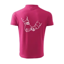 Táta a syn ruce obrys