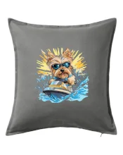 Yorkšírský teriér na vodním skútru