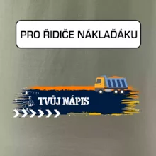 Stavba - vlastní nápis - náklaďák