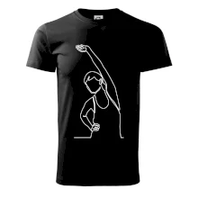 Protahující se žena jedním tahem