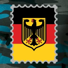 Německá známka - vlajka