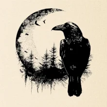 Vrána a měsíc