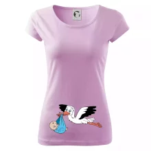 Čáp a miminko - kluk (Hana-creative)