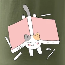 Učení na státnice kočka