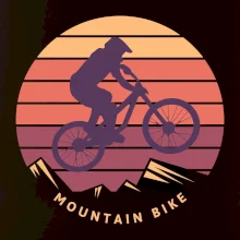 MTB barevné kolo západ slunce