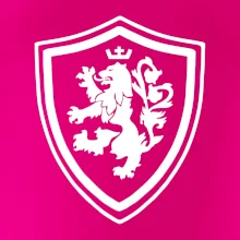 Český lev erb na prsu a na zádech