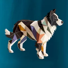 Border colie slepená z papíru