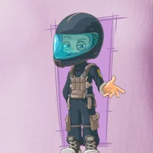 Vesmírný voják fialový