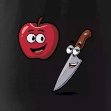 Parové triko - Jablko a nůž