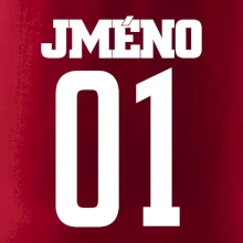Fotbalový dres - vlastní jméno a číslo