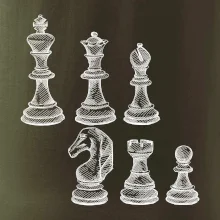 Šachové figurky kreslené