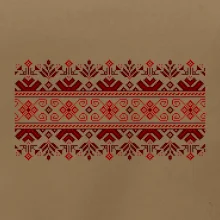 Ukrajinský vzor - červený