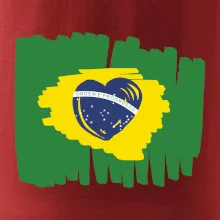 Brazílie vlajka srdce