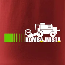 Kombajnista zelená a žlutá