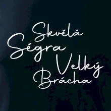 Velký brácha - nápis na zádech