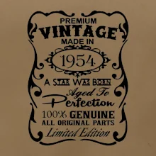 Vintage Etiketa - 1954