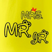 Mr, Mrs a Jr rodinná trička