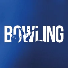Bowling nápis kuželky
