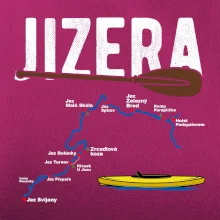 Mapa řeky Jizery