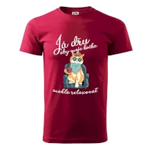 Já dřu, aby moje kočka mohla relaxovat