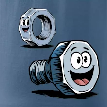 Parové triko - Šroub a matka