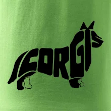 Corgi - nápis v těle