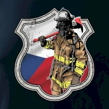 Hasič erb - Česká vlajka