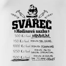 Svářeč - hodinová sazba